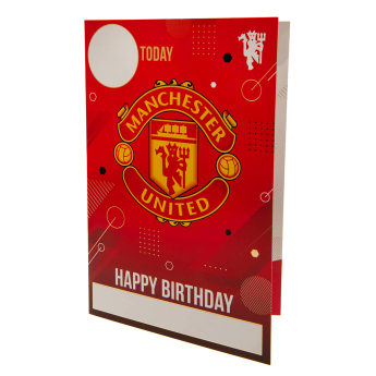 Manchester United картичка за рожден ден със стикери To the No.1 Utd fan have an amazing day