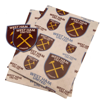 West Ham United опаковъчна хартия 2 pcs Gift Wrap