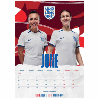Футболни отбори календар England Lionesses 2024