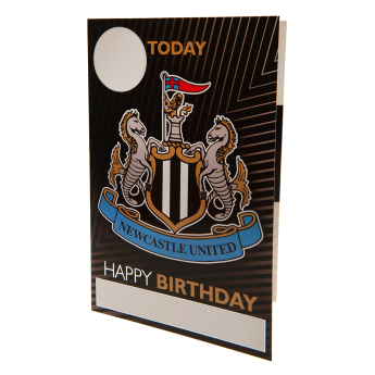 Newcastle United картичка за рожден ден със стикери Hope you have a fantastic birthday!