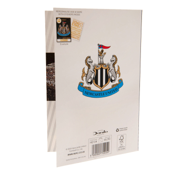 Newcastle United картичка за рожден ден със стикери Hope you have a fantastic birthday!