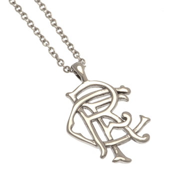 Rangers FC колие с висулка Scroll Crest Stainless Steel Pendant & Chain