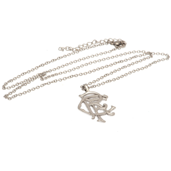 Rangers FC колие с висулка Scroll Crest Stainless Steel Pendant & Chain