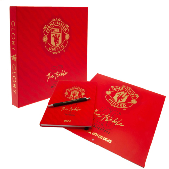 Manchester United подаръчна кутия Calendar & Diary Musical Gift Box 2024