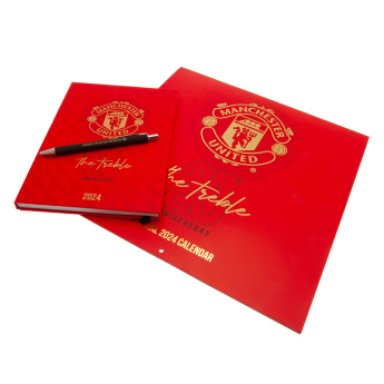 Manchester United подаръчна кутия Calendar & Diary Musical Gift Box 2024