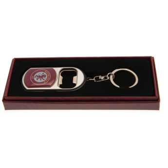 Aston Villa ключодържател с отварачка Keyring Torch Bottle Opener red