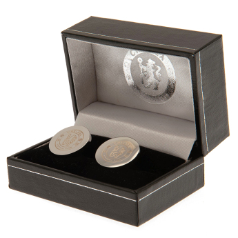 Chelsea FC копчета за ръкавели Stainless Steel Round Cufflinks