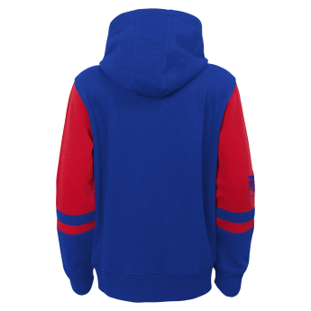 New York Rangers детски суитшърт с качулка faceoff colorblocked fleece full-zip