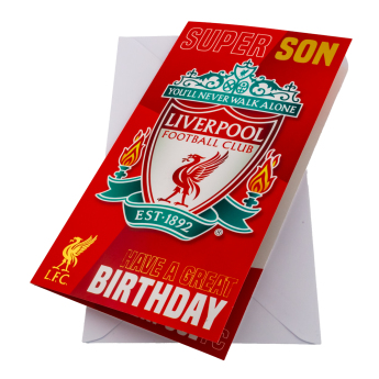 Liverpool FC картичка за рожден ден Hope it’s as amazing as you are! Super Son
