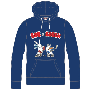 Отбори по хокей детски суитшърт с качулка Czech republic Bob a Bobek Hockey 2015 Blue
