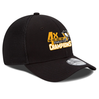 Pittsburgh Penguins баскетболна шапка с козирка black 2016 Stanley Cup Champions 4-Time 39Thirty Flex