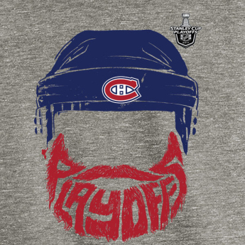 Montreal Canadiens мъжка тениска grey 2017 Stanley Cup Playoffs Participant Full Beard Tri-Blend