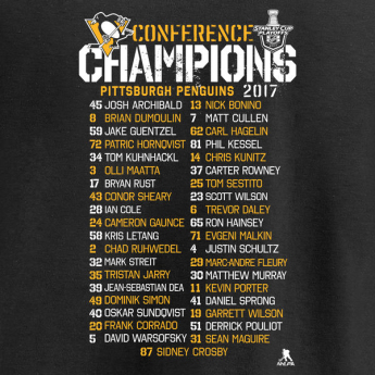 Pittsburgh Penguins мъжка тениска 2017 Eastern Conference Champions Full Strength Roster