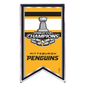 Pittsburgh Penguins значка 2017 Stanley Cup Champions Banner Pin