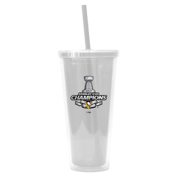 Pittsburgh Penguins халба 22oz. 2017 Stanley Cup Champions Color Wall Straw Tumbler
