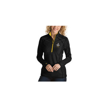 Pittsburgh Penguins дамски суитшърт Antigua Women´s 2017 Stanley Cup Champions Tempo Quarter-Zip Pullover Desert Dry Jacket - Black/Gold