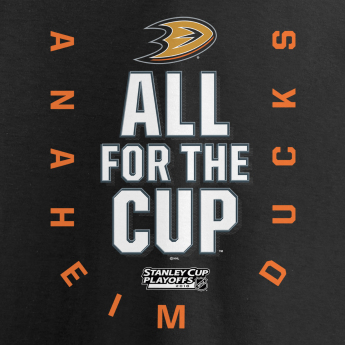 Anaheim Ducks мъжка тениска black 2018 Stanley Cup Playoffs Bound Behind The Net