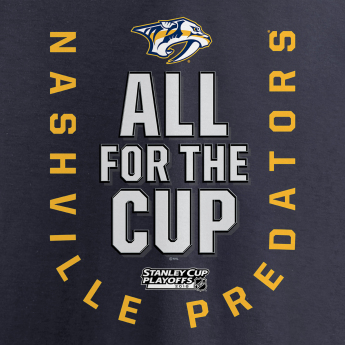 Nashville Predators мъжка тениска grey 2018 Stanley Cup Playoffs Bound Behind The Net