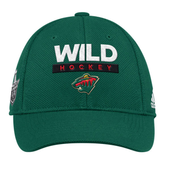 Minnesota Wild баскетболна шапка с козирка green 2018 Stanley Cup Playoffs Bound Sidepatch Flex