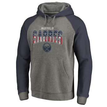 Buffalo Sabres мъжки суитшърт с качулка grey Freedom Tri-Blend Raglan