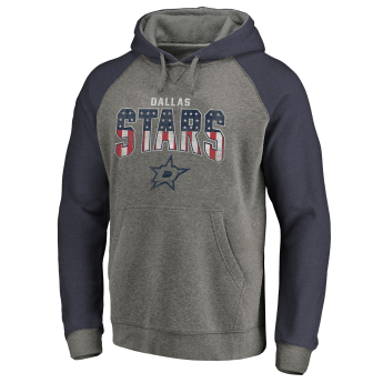 Dallas Stars мъжки суитшърт с качулка grey Freedom Tri-Blend Raglan