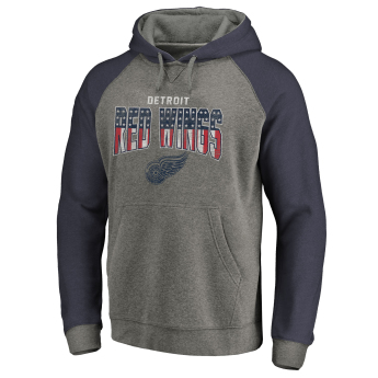 Detroit Red Wings мъжки суитшърт с качулка grey Freedom Tri-Blend Raglan