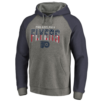 Philadelphia Flyers мъжки суитшърт с качулка grey Freedom Tri-Blend Raglan