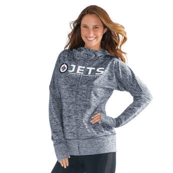 Winnipeg Jets дамски суитшърт grey Reciever Full-Zip Hoodie