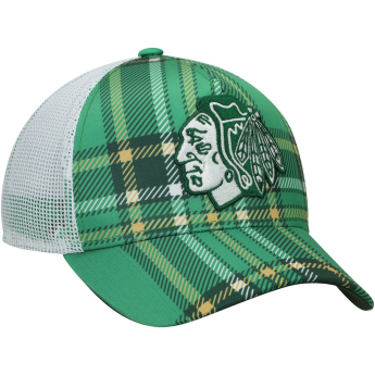 Chicago Blackhawks баскетболна шапка с козирка Adidas St. Patrick´s Day Trucker