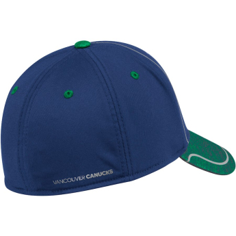 Vancouver Canucks баскетболна шапка с козирка blue Adidas Alpha Flex