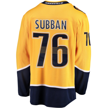 Nashville Predators хокейна фланелка yellow #76 PK Subban Breakaway Alternate Jersey