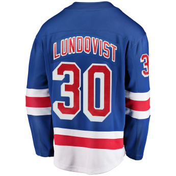New York Rangers хокейна фланелка blue #30 Henrik Lundqvist Breakaway Alternate Jersey