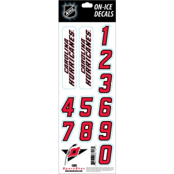 Carolina Hurricanes стикери за каска Decals white retro