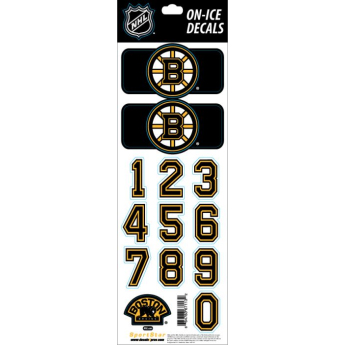 Boston Bruins стикери за каска Decals Black