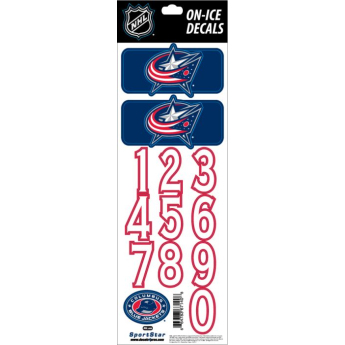Columbus Blue Jackets стикери за каска Decals Navy