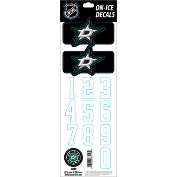 Dallas Stars стикери за каска Decals Black