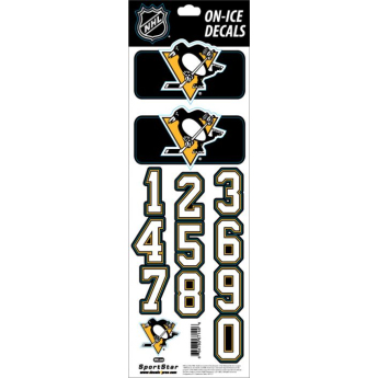 Pittsburgh Penguins стикери за каска Decals Black