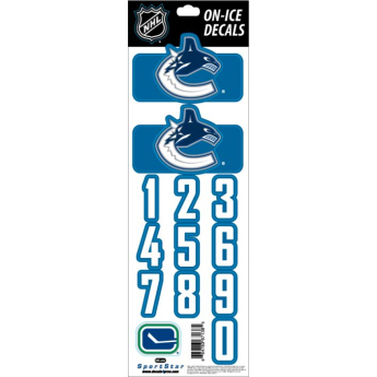 Vancouver Canucks стикери за каска Decals Royal