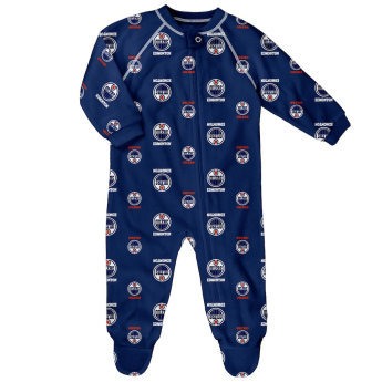 Edmonton Oilers детски ританки Full Zip Allover Print Coverall Blue