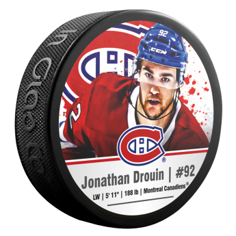 Montreal Canadiens шайба Jonathan Drouin #92 NHLPA