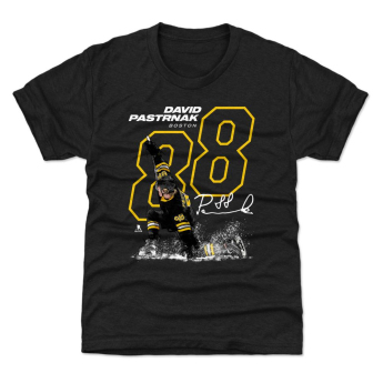 Boston Bruins детска тениска David Pastrnak #88 OUTLINE 500 Level