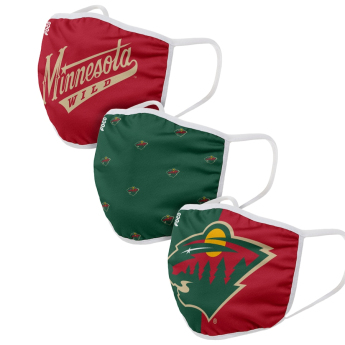 Minnesota Wild маски Foco set of 3 pieces