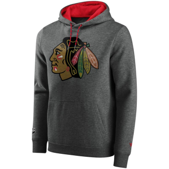 Chicago Blackhawks мъжки суитшърт с качулка Iconic Back To Basics Overhead