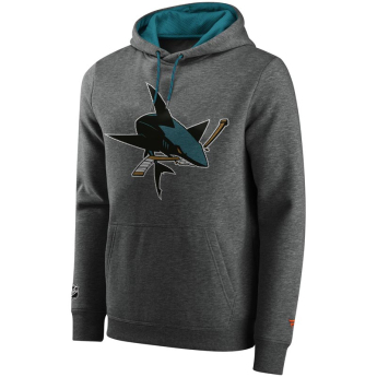 San Jose Sharks мъжки суитшърт с качулка Iconic Back To Basics Overhead