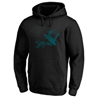 San Jose Sharks мъжки суитшърт с качулка Iconic Fade 1 Core Graphic