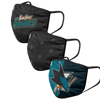 San Jose Sharks маски Foco set of 3 pieces EU