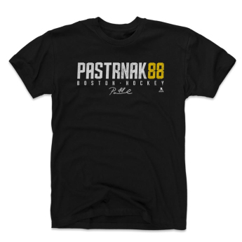 Boston Bruins мъжка тениска David Pastrnak #88 WHT 500 Level black