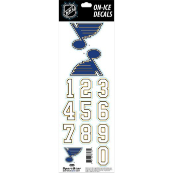 St. Louis Blues стикери за каска Decals White