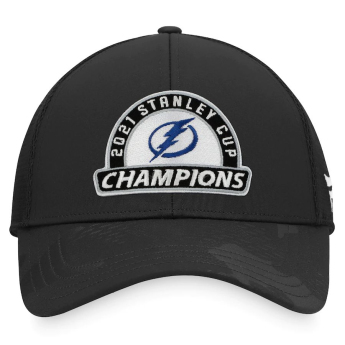 Tampa Bay Lightning баскетболна шапка с козирка 2021 Stanley Cup Champions Locker Room Adjustable Trucker