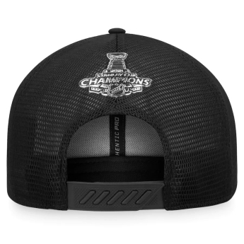 Tampa Bay Lightning баскетболна шапка с козирка 2021 Stanley Cup Champions Locker Room Adjustable Trucker